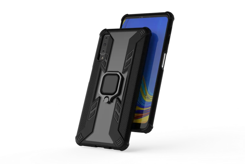 Для samsung Galaxy A750 A7 A9() A9s M10 M20 M30 A10 A20 A30 A50 роскошный бронированный противоударный чехол-подставка Прозрачный чехол для телефона