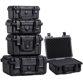 

4 Styles Toolbox PP Plastic Waterproof Sealed Safety Equipment Instrument Case Portable Tool Box Strong Protection Ability Box