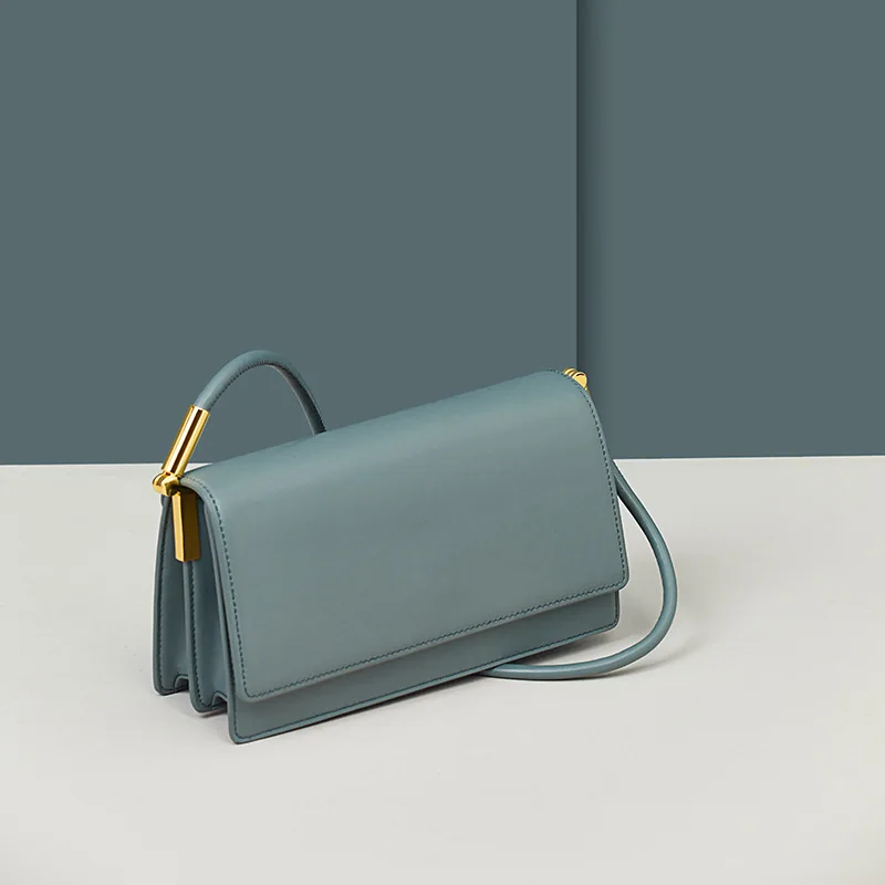 

2020 new women's bag fashion women's handbag Korean shoulder bag ladies casual bag Genuine Leather Baguette bags