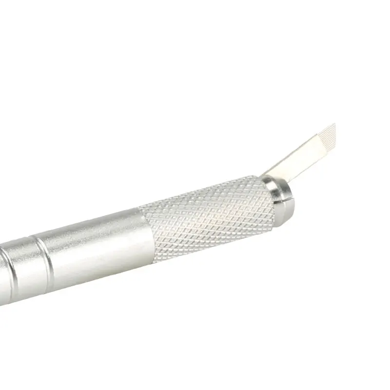 1 шт. металлический Перманентный макияж для бровей ручка свет ручная машинка для татуажа для микрорежущее лезвие иглы Munsu Tebori ручка