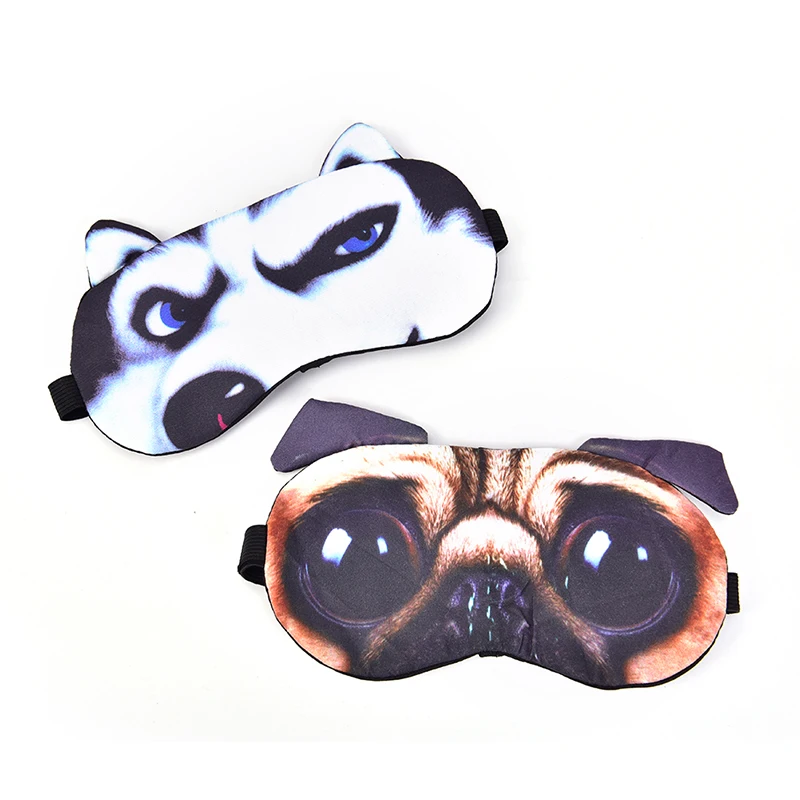 Хлопковая маска для сна для кошек и собак, Мягкая повязка на глаза, повязка на глаза для женщин и мужчин, тени для век, милая маска для сна, маска для глаз