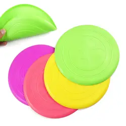 Горячая Защита окружающей среды силикагель мягкий Pet летающие диски игрушки для собак тарелка большие или маленькие игрушки для собак Pet Shop