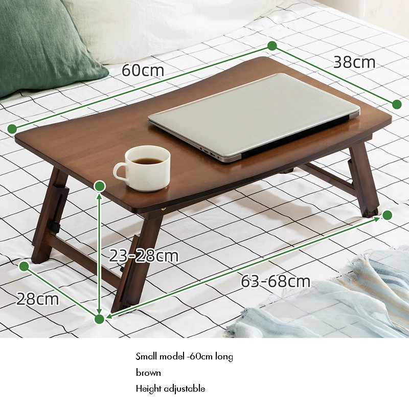 Scrivania Portatile Per Letto Con Gambe Pieghevoli – Tavolo Da Colazione In Legno Con Fessura Per Tazza E Tablet, Per Divano E Computer