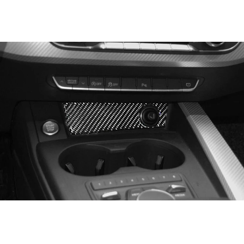 A04 Carbon Fiber Cigar Lighter Frame Cover Trim für Audi A4 A5 B8 2017