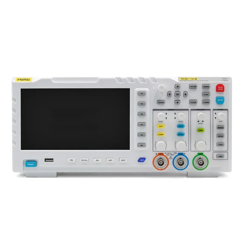 TZT FNIRSI-1014D двухканальный цифровой осциллограф 100 МГц 1GSa/s генератор сигналов с