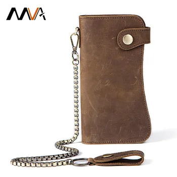 

Men Wallets Genuine Leather Retro Men's Clutch Money Bag Business Long Coin Purse Wallet For Phone Bag Card Holder Passport Bags