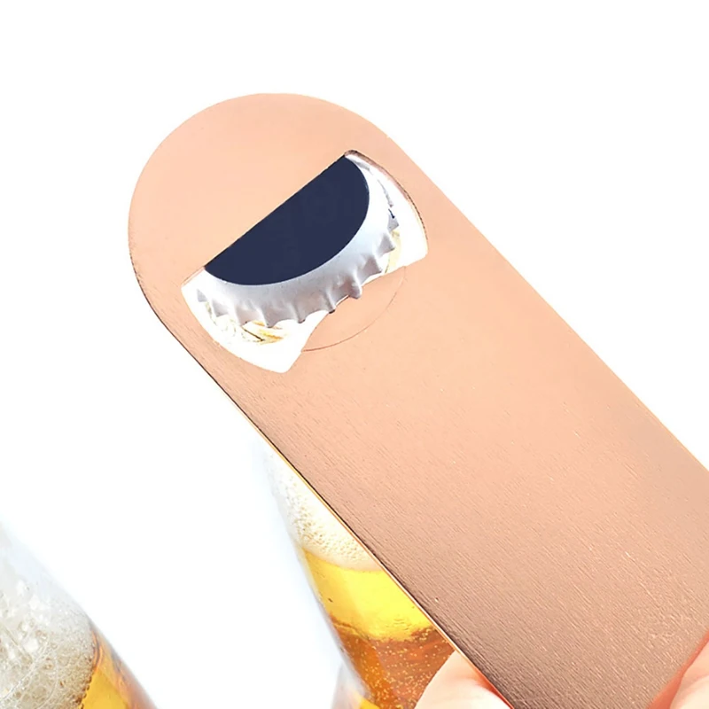 

Bottle Opener Flat Portable Reusable 2CR12 Stainless Steel Beer Cap Remover For Bar Bartenders