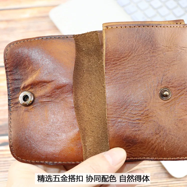 Ручной работы Ochre Distressed держатель для карт креативный многофункциональный кошелек для монет набор водительских прав