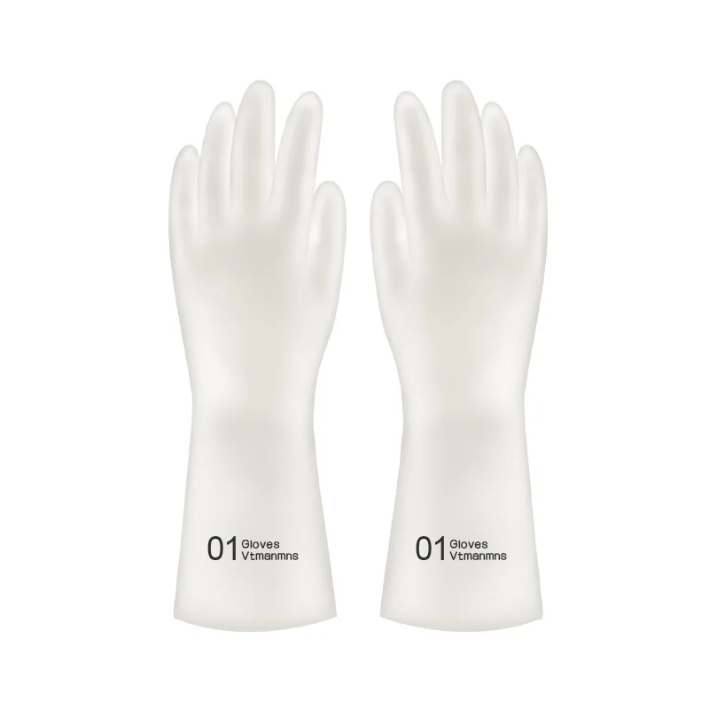 1pair Kitchen Cleaning Gloves Rubber Dish Washing Gloves For Household Scrubber Kitchen Clean Tool
