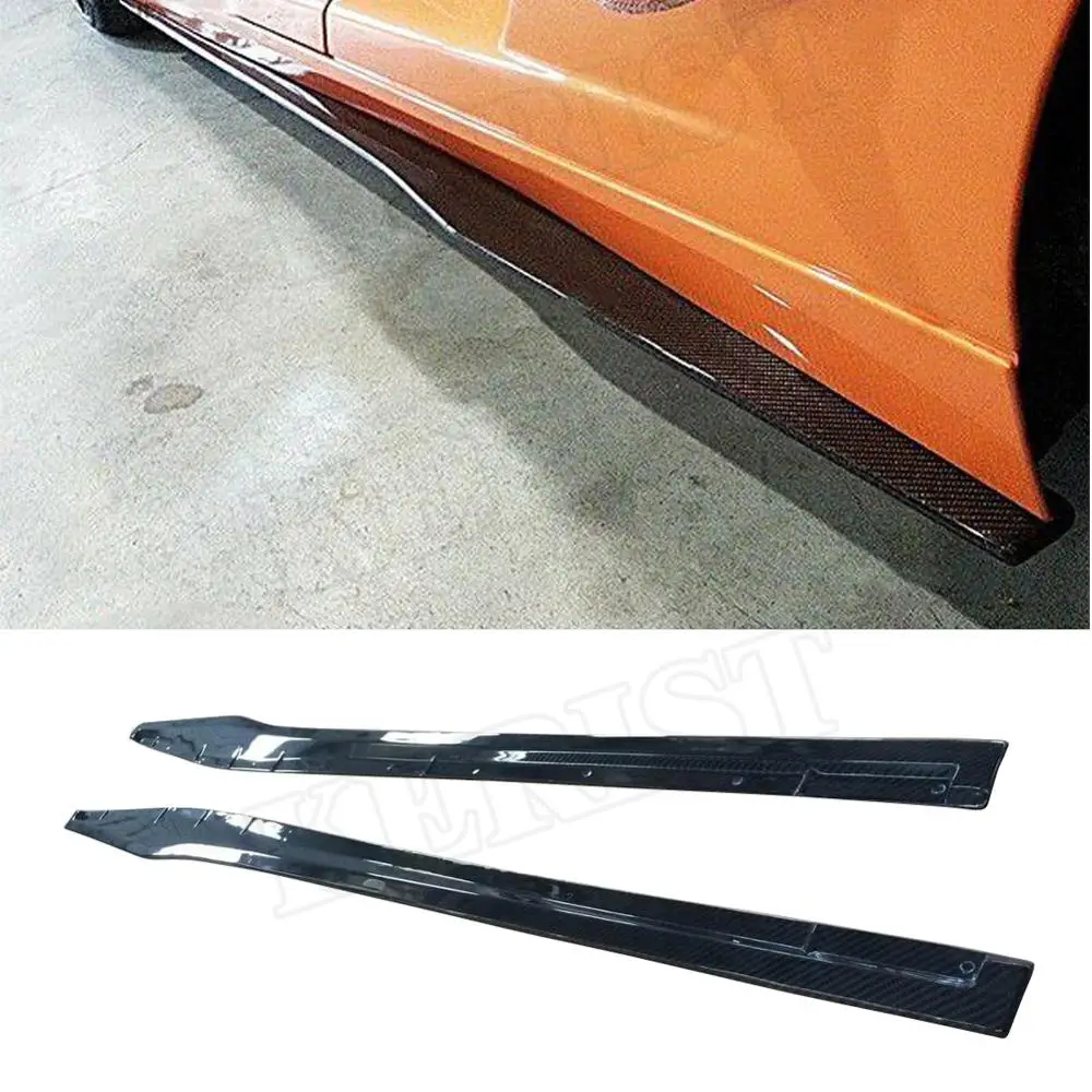 Для Lamborghini Gallardo LP550 LP560 LP570 Superleggera стиль углеродное волокно сбоку юбка нижняя часть