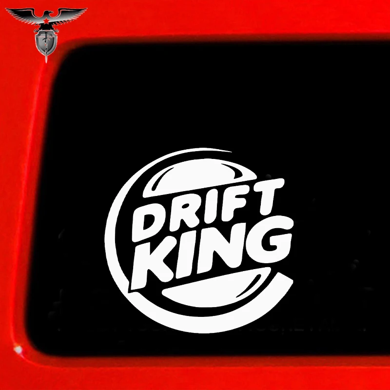 

EmpireYing 3 Size 8 Colors Personalized Lettering Art Drift King Car Stickers Styling Hip Hop Style Leisure Holiday Vinyl Decals