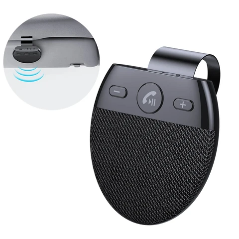 Sun Visor Wireless Bluetooth 5V Speakers Handsfree Car Kit Handsfree Bluetooth Speakerphone Auto Accessories
