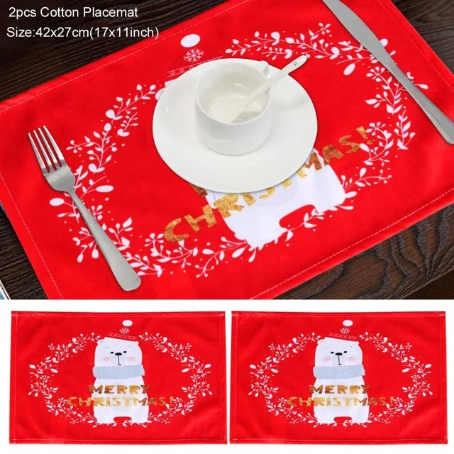 placemat 1 Снежинка, Настольная дорожка, Рождественский Декор для дома, Рождественский Декор, Navidad орнамент, рождественские вечерние украшения, подарок на год - Цвет: placemat 1
