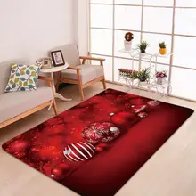 3D Рождественский Санта Клаус Противоскользящий кухня столовая комната камин напольный коврик фланелевый ковер прочный Рождественский домашний декор напольный ковер