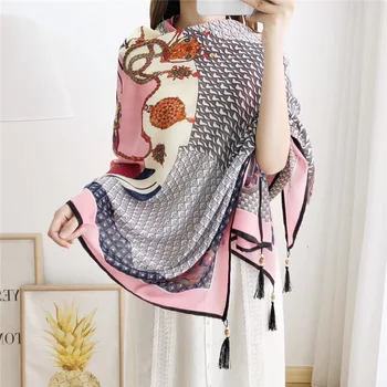 

2020 New Cotton Scarf Women Brand Foulard Femme Sjaal Spring And Summer Long Scarves Pashmina Female Shawl Hijab Bandana