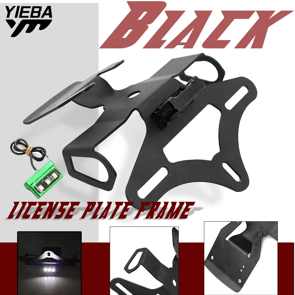 

MOTORCYCLE REAR REGISTRATION PLATE MOUNT LICENSE PLATE BRACKET HOLDER WITH LIGHT FOR KAWASAKI Z900 2017 2018