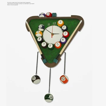 

Modern Wall Clock Mute Farmhouse Decor Craft Wall Hanging Decor Living Room Salon Saati Creative Clock Decorative Tool L