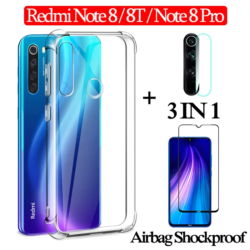 Защитный чехол для Xiaomi Redmi Note 7/6/8 Pro/8A/7A красный 3 в 1|Бамперы| |