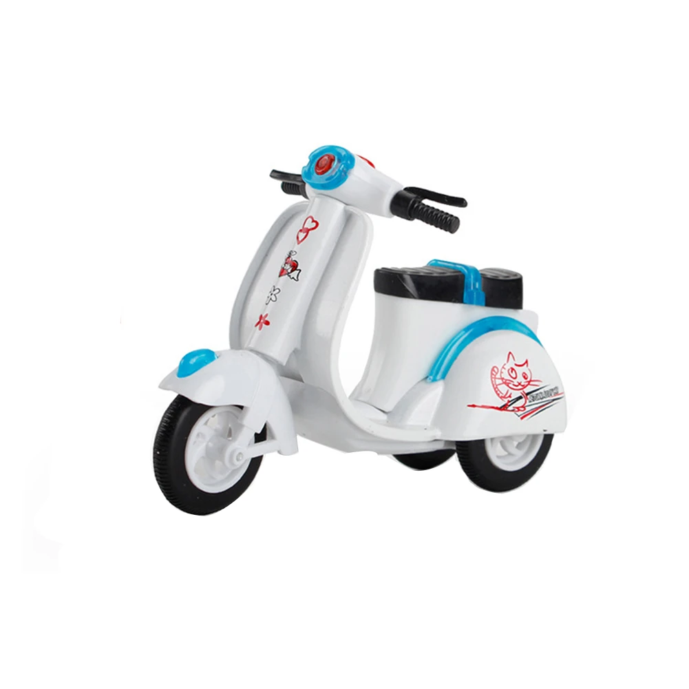 

Simulated Educational Kids Birthday Motorcycle Toy Cartoon Alloy Model Pull Back Inertia Random Color Fun Mini Gift Boys Girls