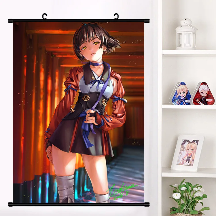 Японское аниме кабанери железной крепостной мумэй настенный плакат Otaku коллекция домашнего декора - Цвет: M