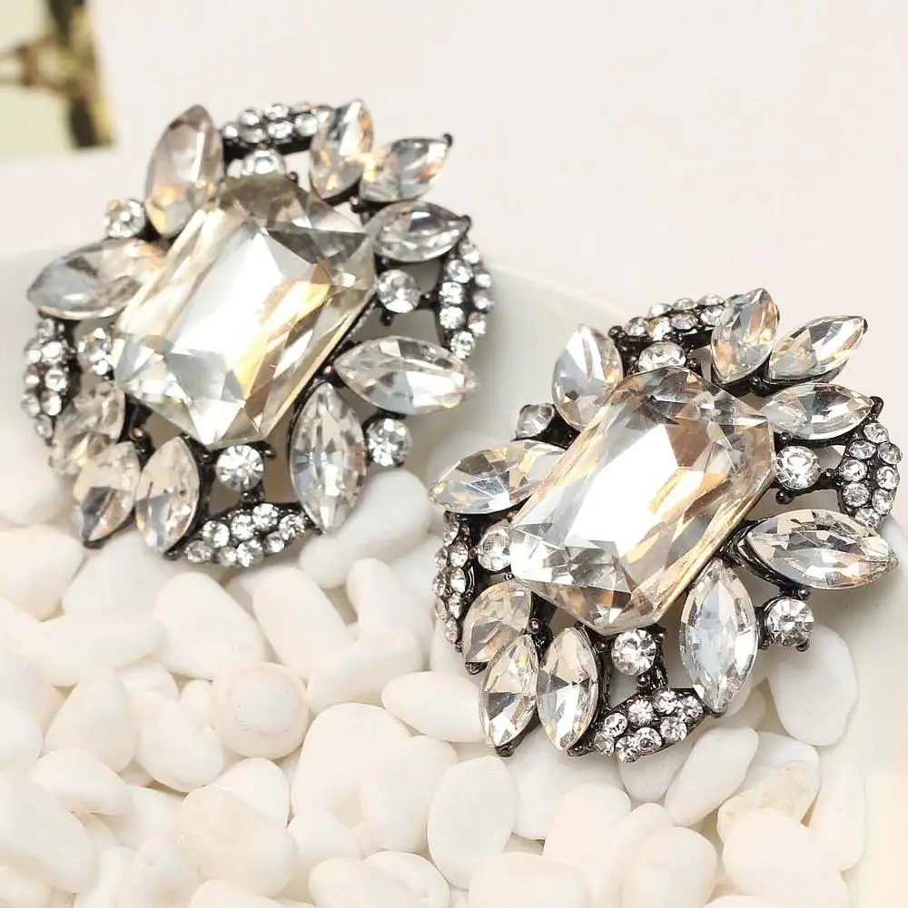 Женские металлические серьги гвоздики с кристаллами|earrings new arrival|earrings fashionwomen fashion