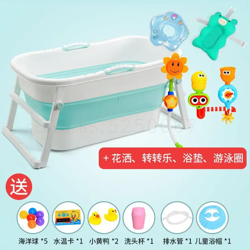 Большая детская Ванна раскладная Ванна Бытовая ванна детская Ванна для взрослых может для сидения и лежания вниз - Цвет: Model15