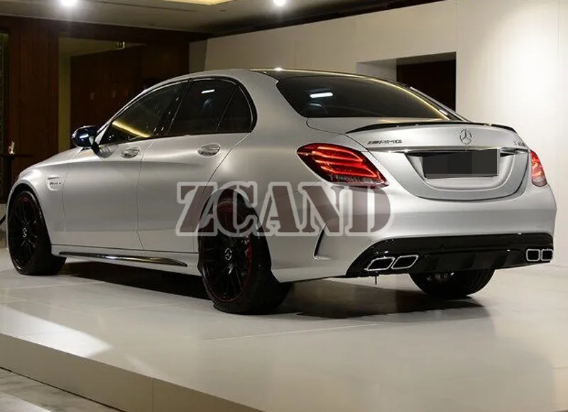 OE стиль Реальные углеродного волокна спойлер багажника крыло для MERCEDES BENZ W205 C300 C400 C63 2015UP