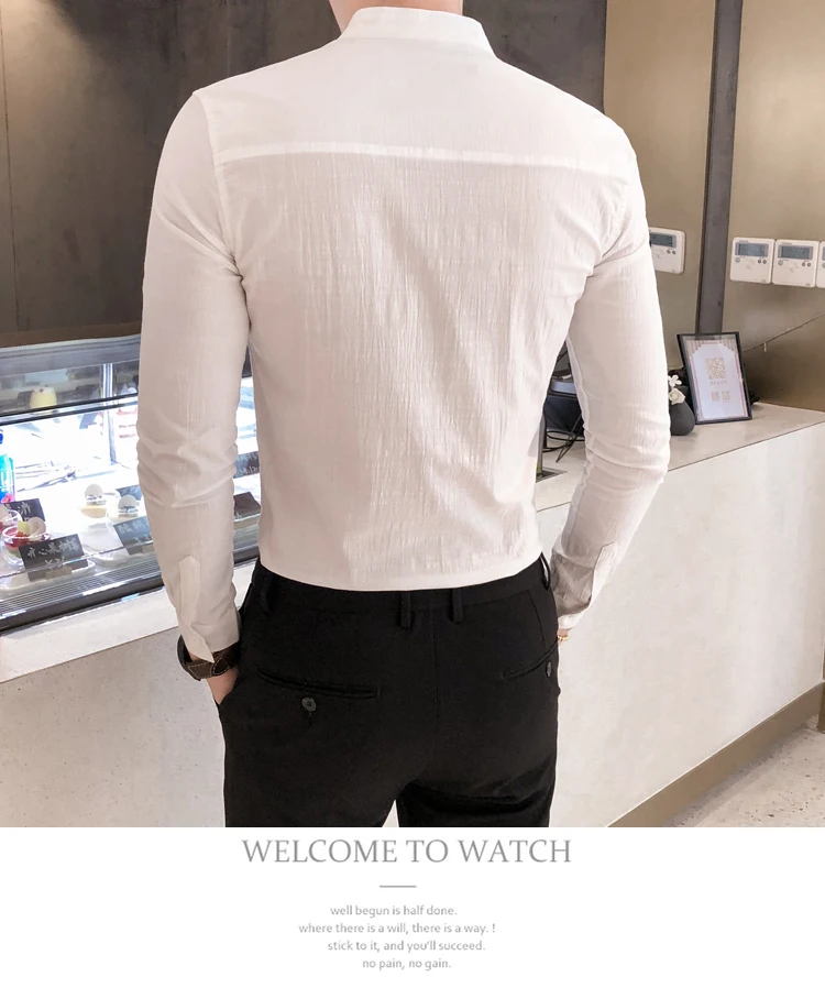 Сплошного цвета с кнопками украшения рубашки рубашка Camisa Hombre одежда мужские вечерние Клубные свадебные рубашки мужские Chemise Homme Camisa Masculina мужские