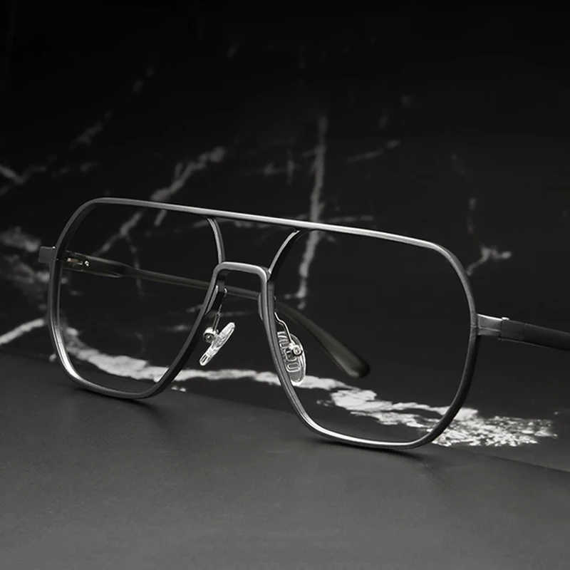 

Aluminum Retro Oversized Glasses Frame Men Abti Blue Light Glasses Women Optical Prescription Eyeglasses Frames Clear Eyewear