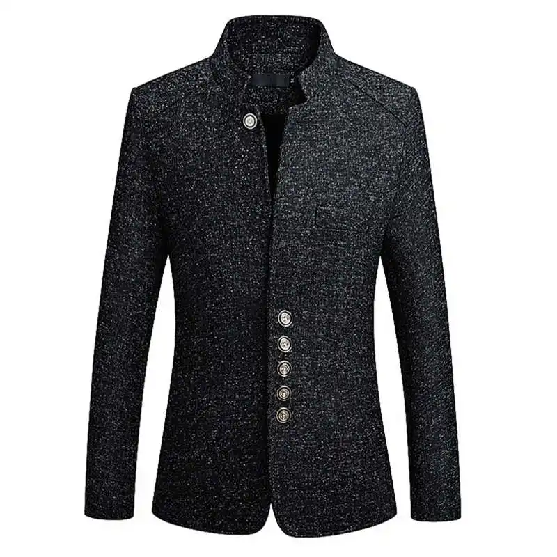 Повседневная теплая шерстяная верхняя одежда, Тренч, пальто, британская Длинная зимняя мужская куртка