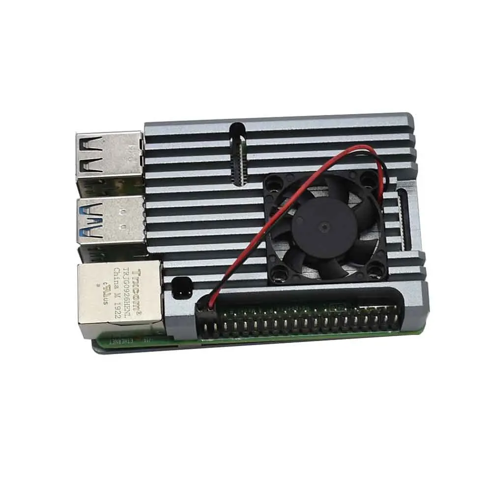 Чехол защитный корпус прочный радиатор ультратонкий с охлаждающим вентилятором аксессуары корпус алюминиевый сплав для Raspberry Pi 4