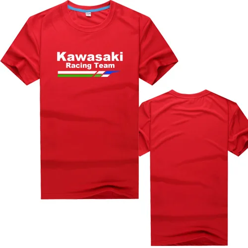 Kawasaki футболка с коротким рукавом, одежда с рукавом, футболки на заказ, Спортивная Мужская футболка, спортивные футболки для езды на мотоцикле, футболка для мотокросса - Цвет: 1