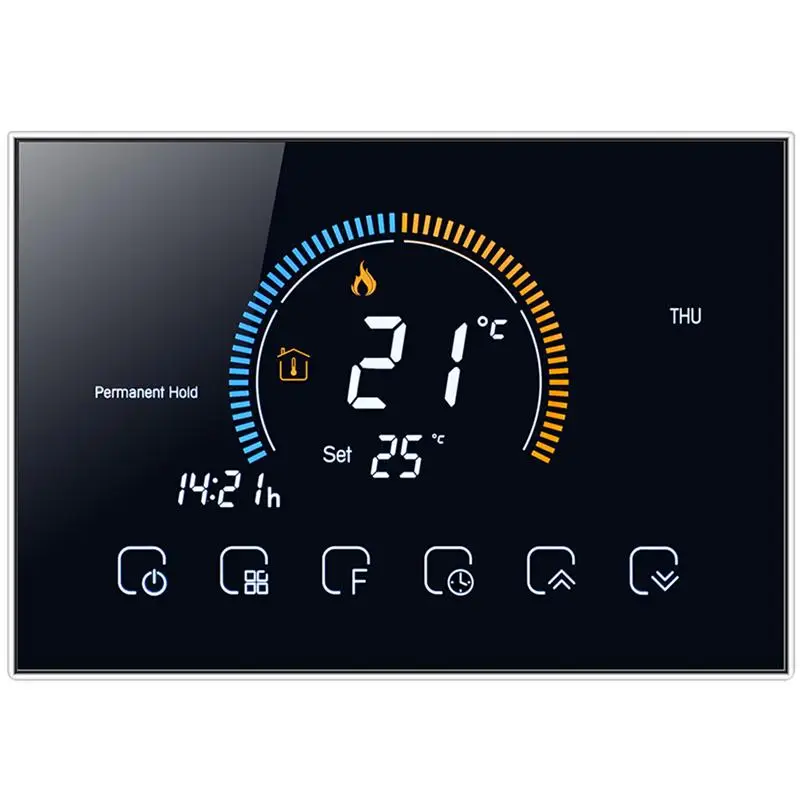 Termostato inteligente para decoración del hogar, controlador de temperatura inteligente para invierno, 1 Juego