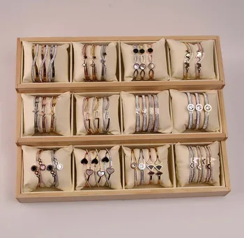 

30 Pcs/lot luxury fashion mix color women stainless steel bangles lot top quality jewelry bangles wholesale 1029-69