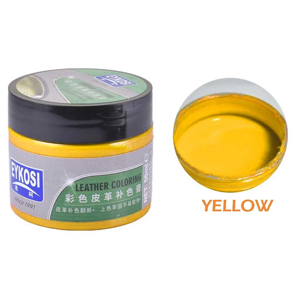 Очиститель кожи горячий Авто& кожа отремонтированный покрытие паста агент по обслуживанию(8 цветов) Produto De Limpeza - Тип аромата: Yellow