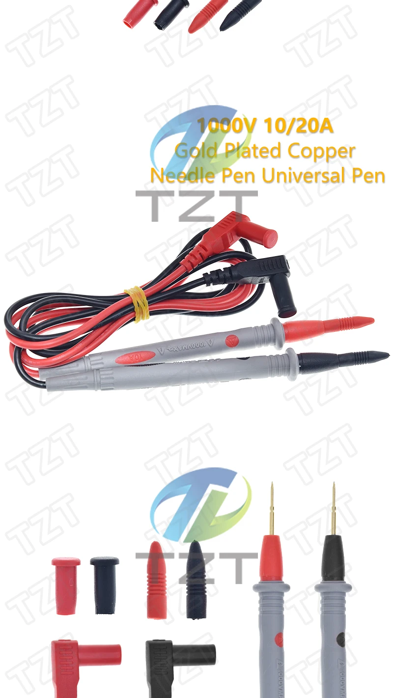 1/3 Stück Multimeter-Testleitungen, Universalkabel, AC DC 1000 V, 20 A, 10 A, CAT III, Messsonden, Stift für Multimeter-Tester, Drahtspitzen – Detail 3
