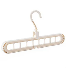 Светло-желтый Multi-port Support Circle Clothes Hanger Hangers Storage Drying Hangers Racks Clothes Rack Clothes Multifunction Plastic Scarf - Цвет: Светло-желтый