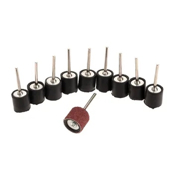 

10Pcs Dremel Accessories 12.7mm Drum Rubber Mandrel 3.15mm Shank Rod for Sander Sanding Grinding Polishing for Rotary Tool