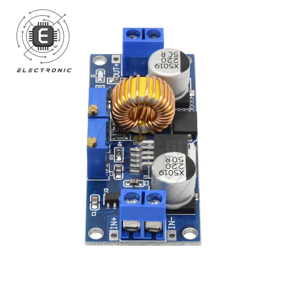 5 Pezzi Modulo Convertitore DC-DC Step Down XL4015 5A - Alimentatore 4-38V A 1.25-36V Con Protezione