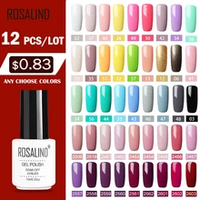12 шт./компл.) ROSALIND гель лак для ногтей Набор для наращивания ногтей набор для дизайна ногтей гель УФ лак Светодиодный лампа Дизайн Акриловый Набор для маникюра