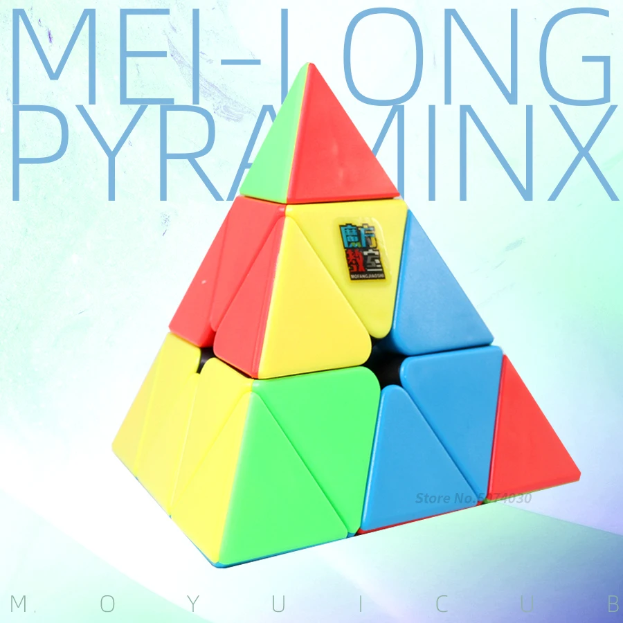 Moyu Meilong Головоломка "Пирамида Рубика" 3x3x3 Moyupyraminx 3x3 волшебный куб головоломка на скорость Stickerless для начинающих игрушки для детей cubo magico