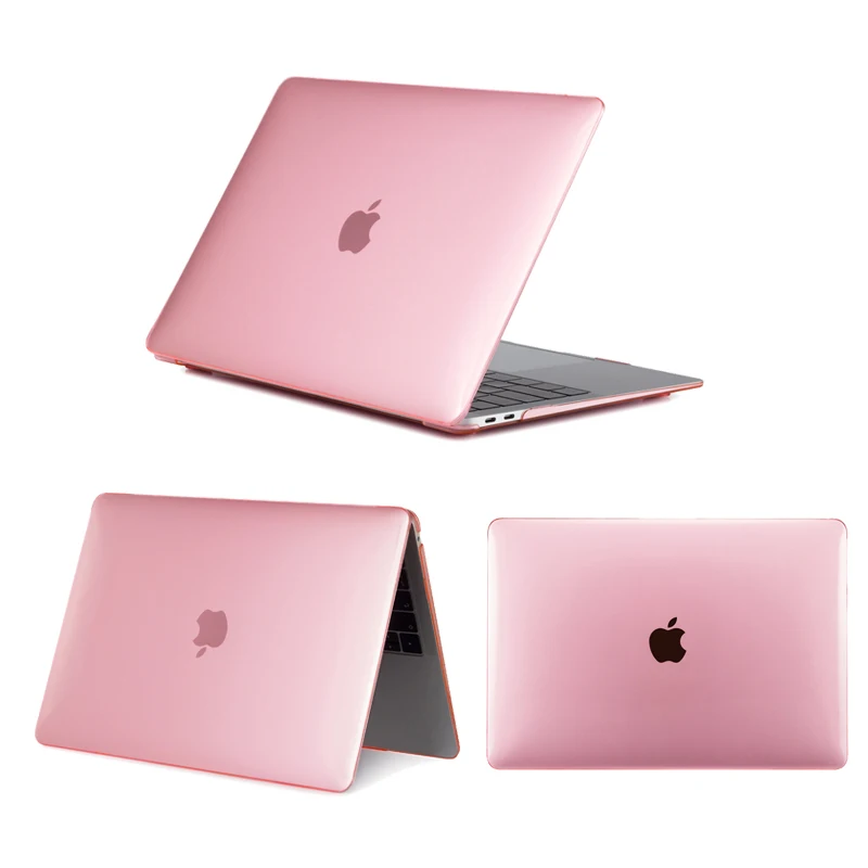 Чехол для ноутбука Apple Macbook Mac book Air Pro retina New Touch Bar 11 12 13 15 дюймов матовый жесткий чехол для ноутбука Чехол 13,3 - Цвет: crystal Pink