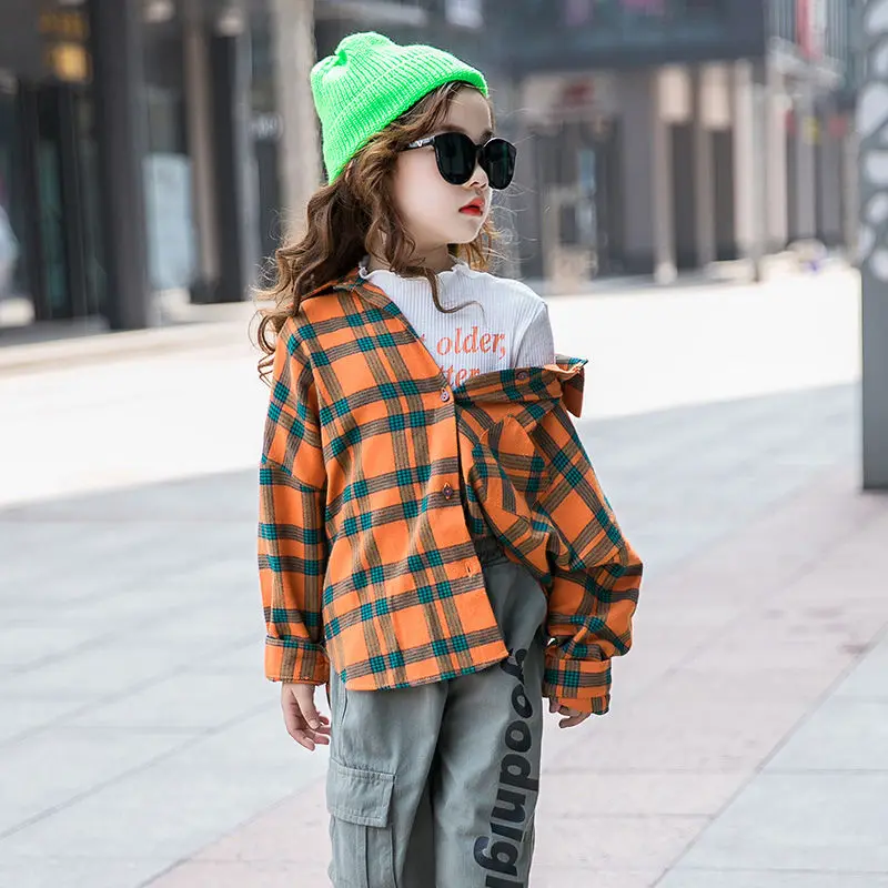 Boy Winter Jacket Toddler Kids Flannel Shirt Jacket Plaid Long