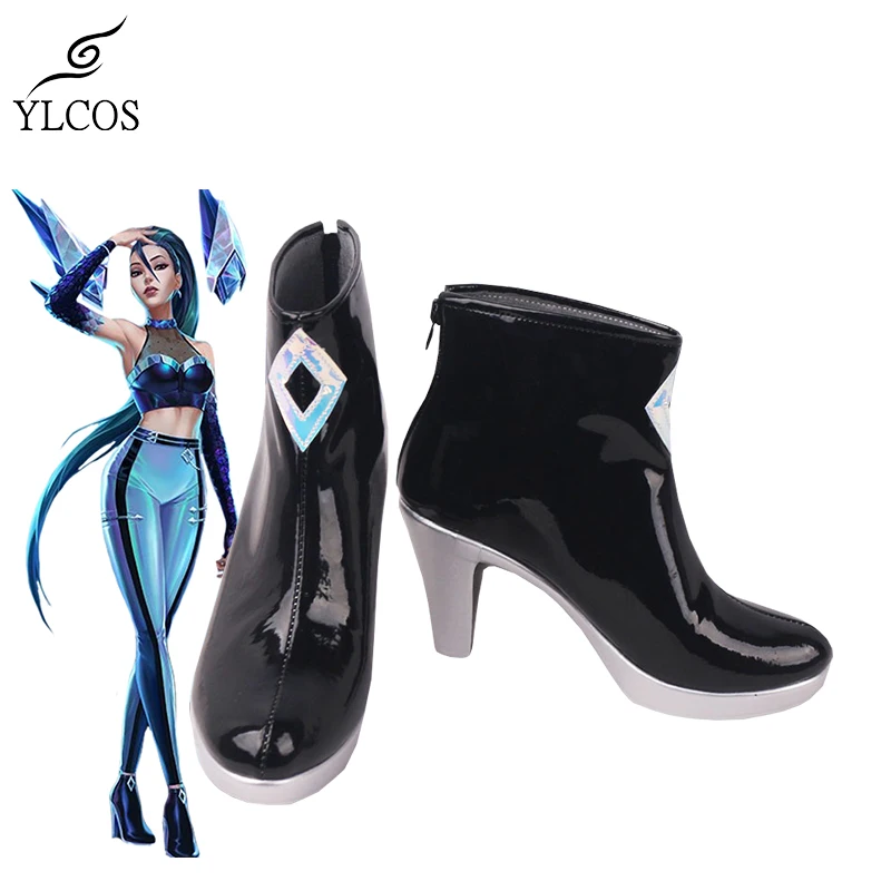 Details about   eague of Legends KDA Kaisa High Heels Boots Cosplay Shoes Cos Props Unisex 