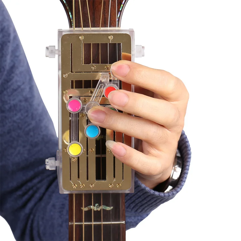 

1Pc Classical Guitar Teaching Aid Guitar Learning System Study Practice Aid Pain-proof Finger Booster
