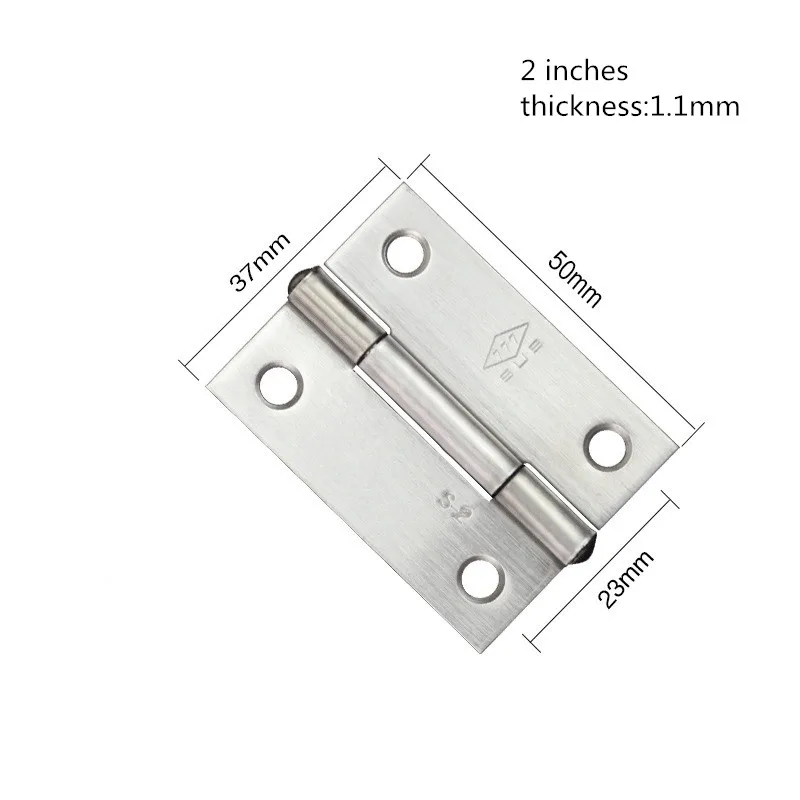 5pcs Мини-петля из нержавеющей стали, дверные петли для шкафа, коробки для ювелирных изделий, музыкальная деревянная коробка, декоративная петля, мебельная фурнитура, аксессуары - Цвет: 5pcs