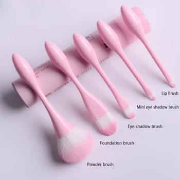 

5pcs Cosmetics brush Set professional Make up Brushes top Synthetic Hair Foundation Eyeshaodow Brushes With Cylinder