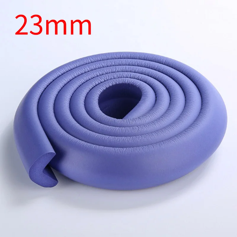 blue 23cm 2 м детская защитная накладка на углы клейкая лента защитный уголок для Детей Протектор Детские протекторы для мебели угловая защита - Цвет: blue 23cm