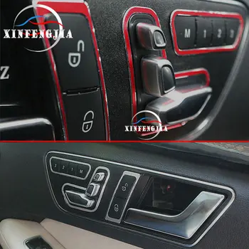

For Mercedes-Benz C E GLK Class W204 W212 X204 6x Seat Buttons Adjustment Cover Trim