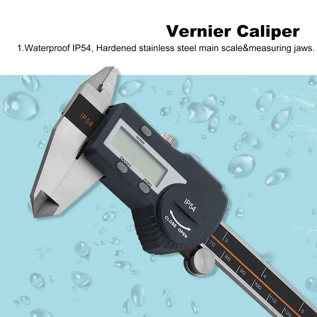 Digital Vernier Caliper IP54 0-150mm/0-200mm/0-300mm 0.01mm Bluetooth Steel Caliper Vernier Caliper Electronic Calibre